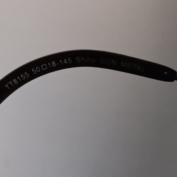 WOMENS EYEGLASSES RX FRAMES 50-18-145 MM - 100% Titanium - Gun Metal color - Picture 5 of 5